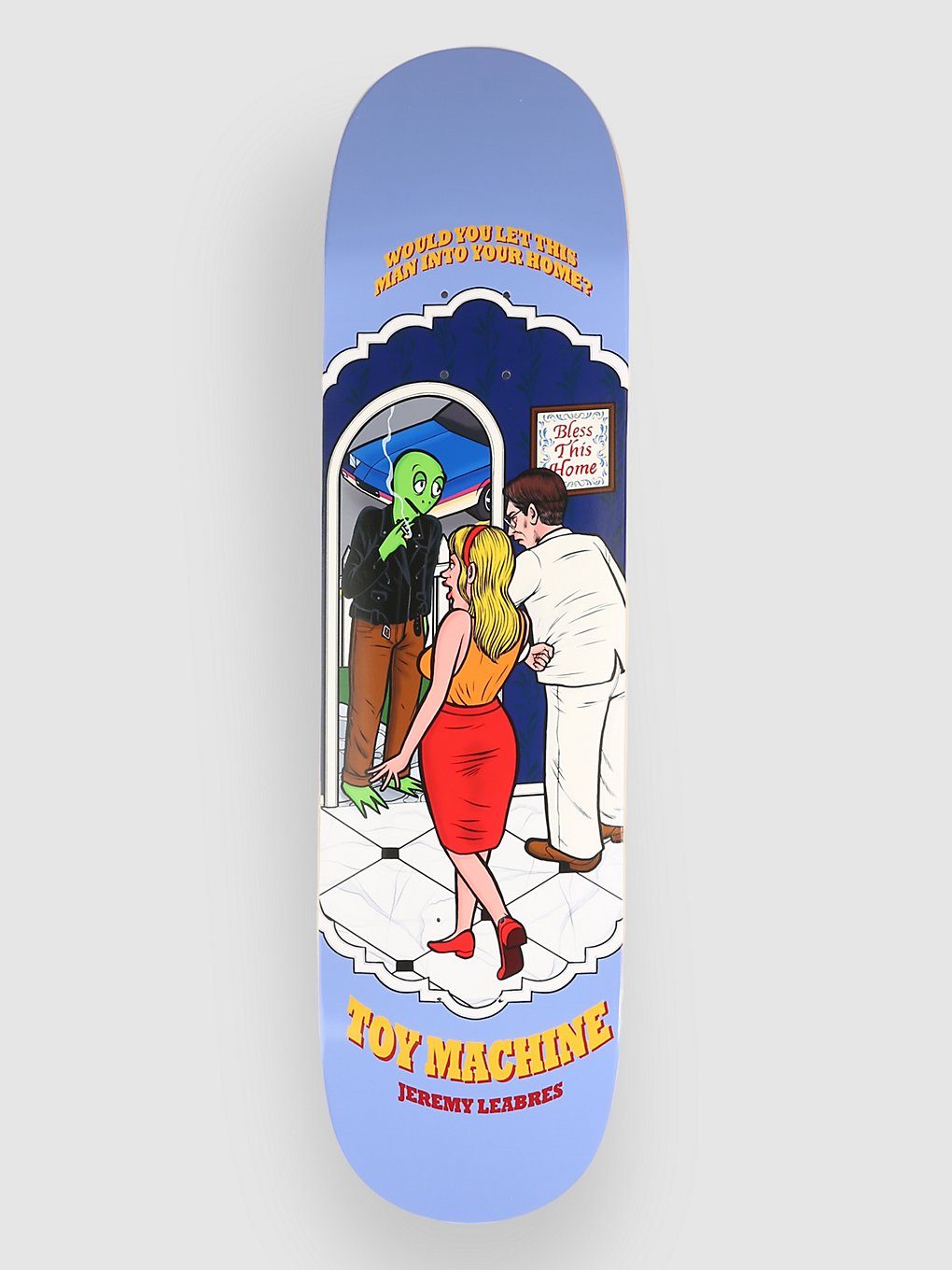 Toy Machine Leabres Bless This Home 8.13" Skateboard deck blauw