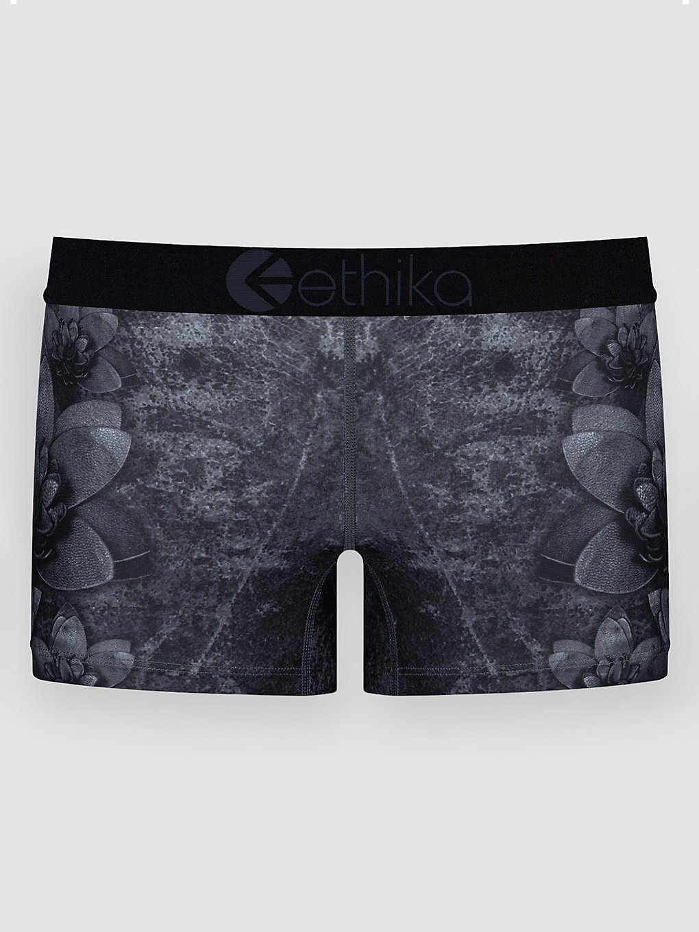 Ethika Floral lederen Ondergoed zwart