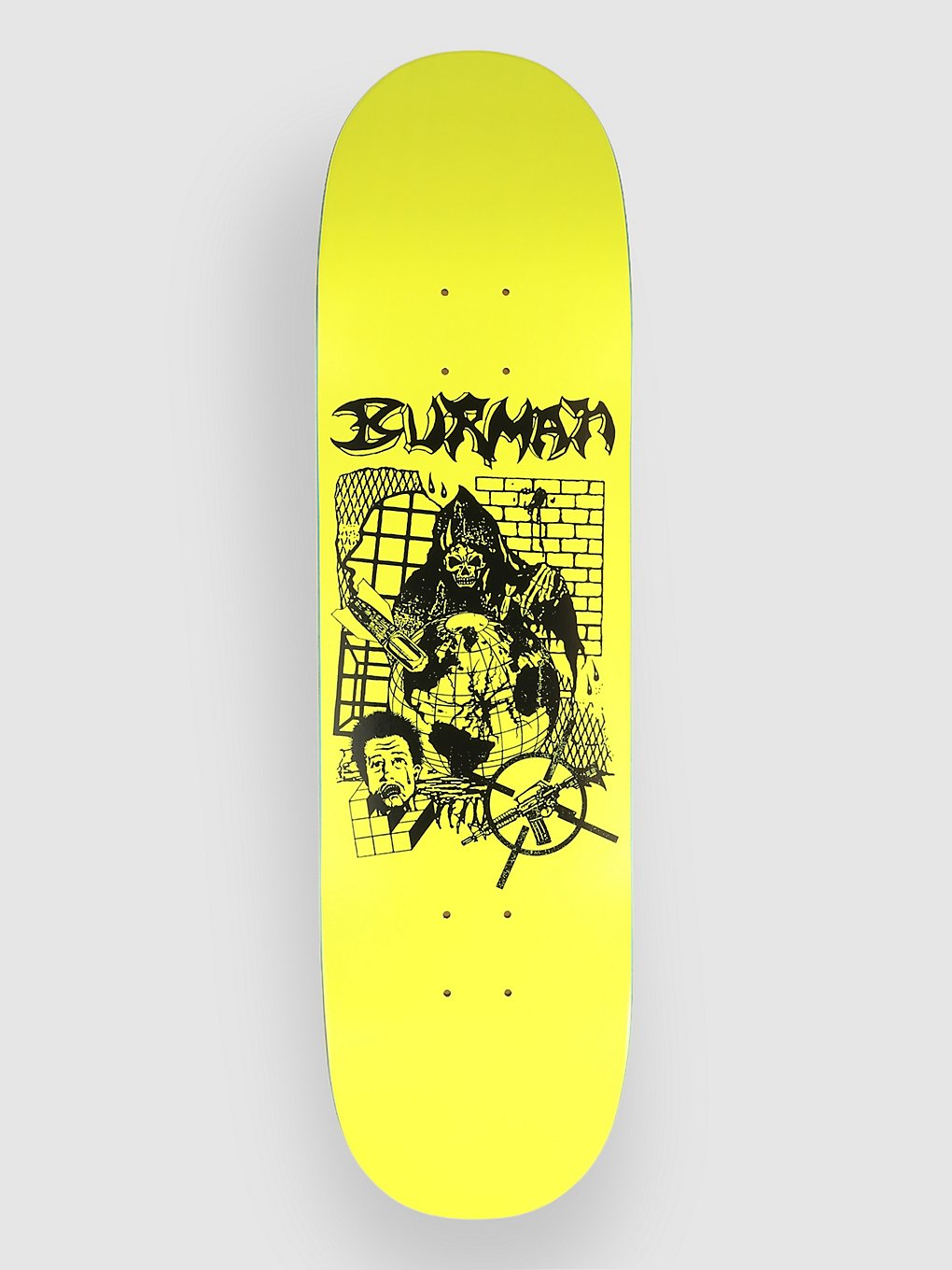 Zero Burman End Of Time 8.5" Skateboard deck geel