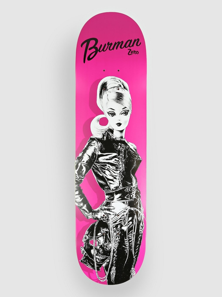 Zero Burman Barbie 8.25″ Skateboard deck roze