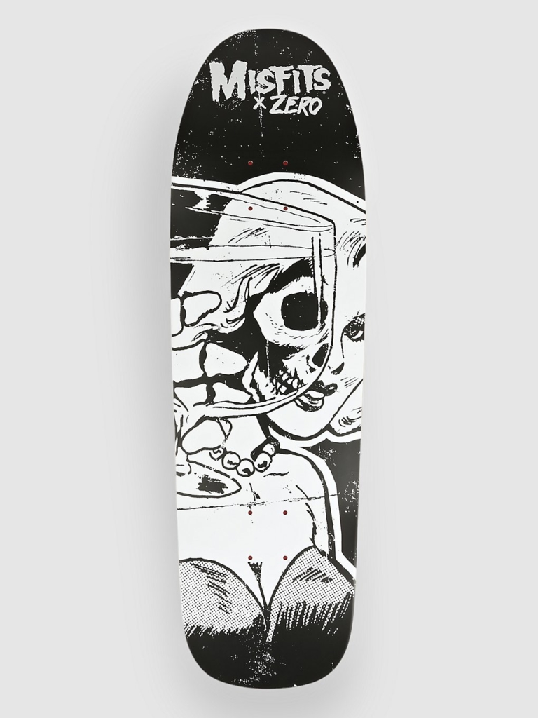 Zero Misfits Die Die My Darling Shaped 9.5″ Skateboard deck zwart