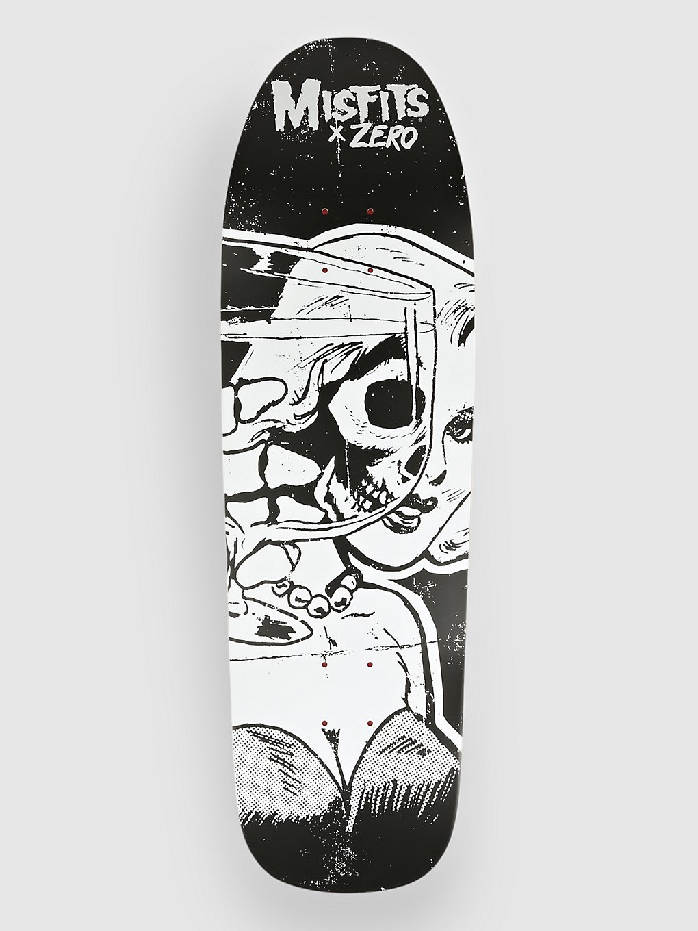 Zero Misfits Die Die My Darling Shaped 9.5" Skateboard deck zwart