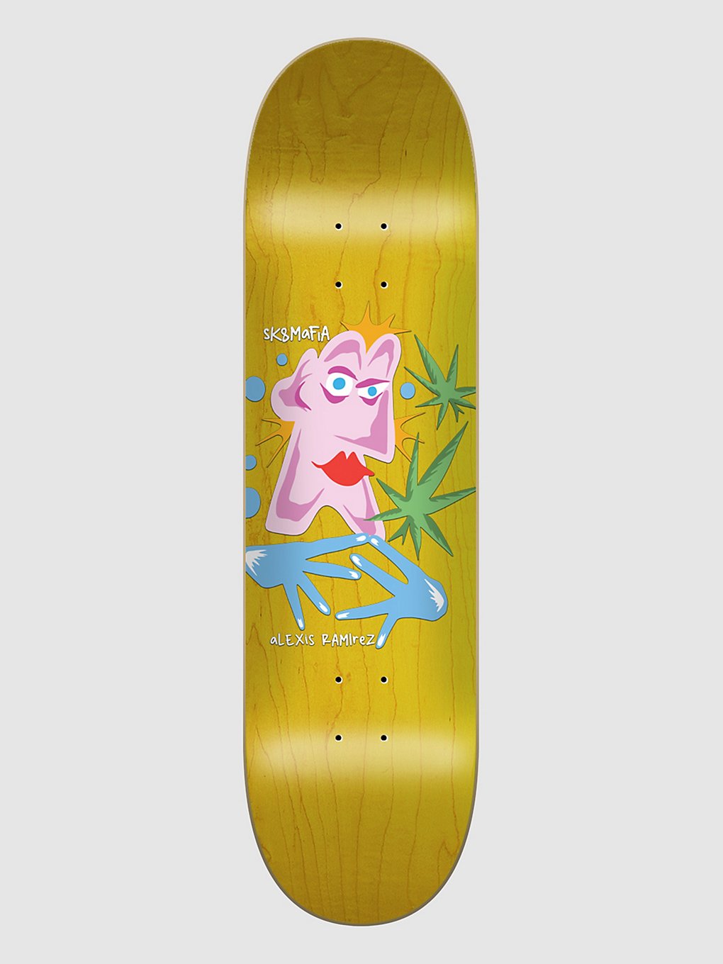 SK8 Mafia Ramirez Skeet 8.5" Skateboard deck geel