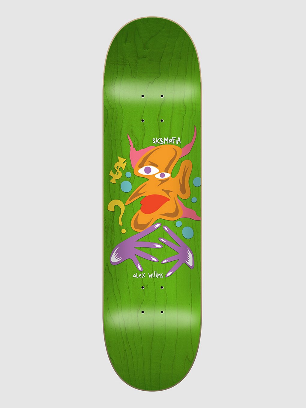 SK8 Mafia Willms Skeet 8.25" Skateboard deck groen