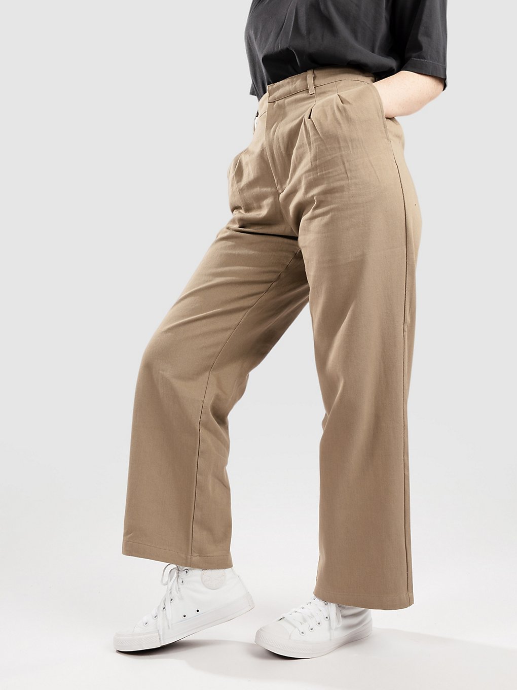 Blue Tomato High Waist Chino Broek bruin