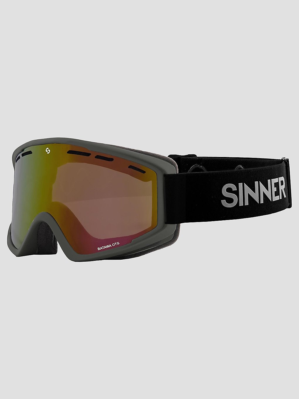 Sinner Batawa Otg Matte Dark Grey Skibril grijs