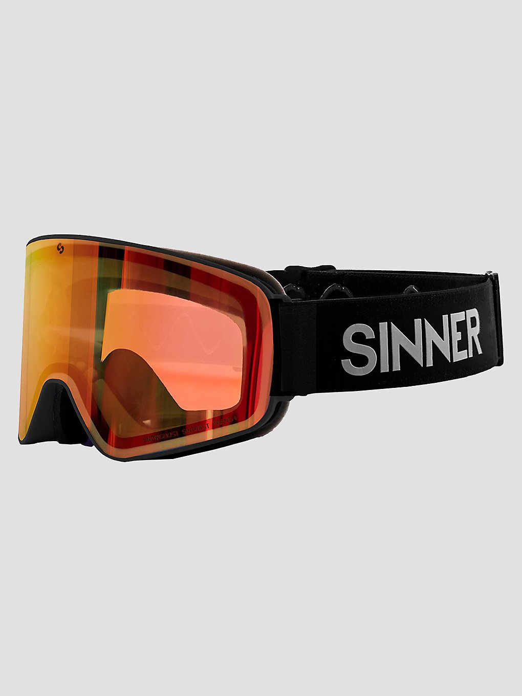 Sinner Snowghost Matte zwart Skibril zwart