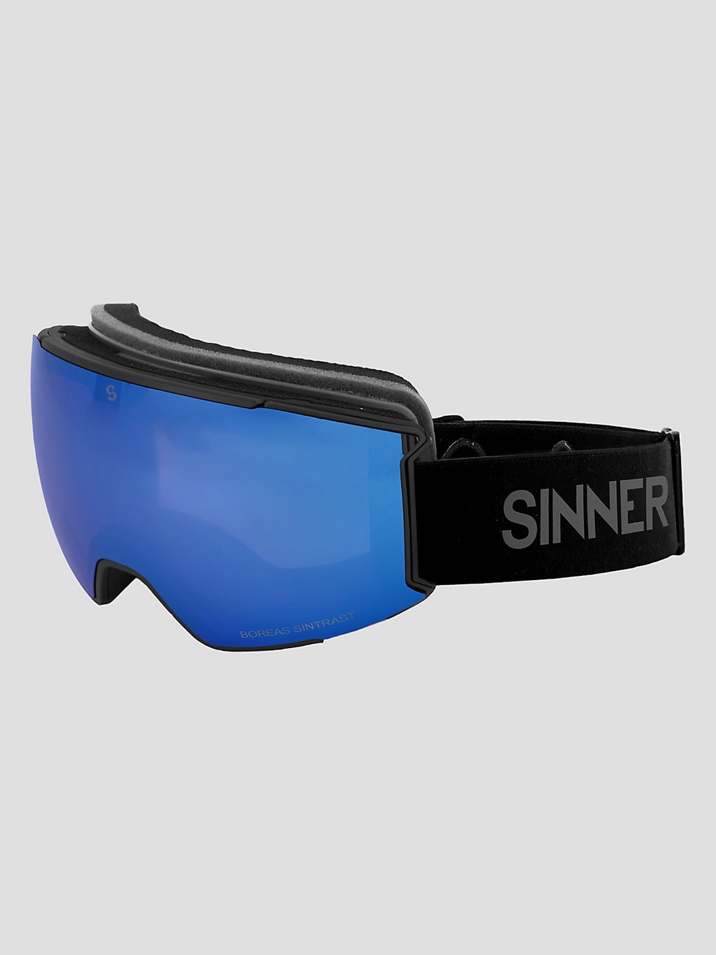 Sinner Boreas Matte zwart Skibril zwart