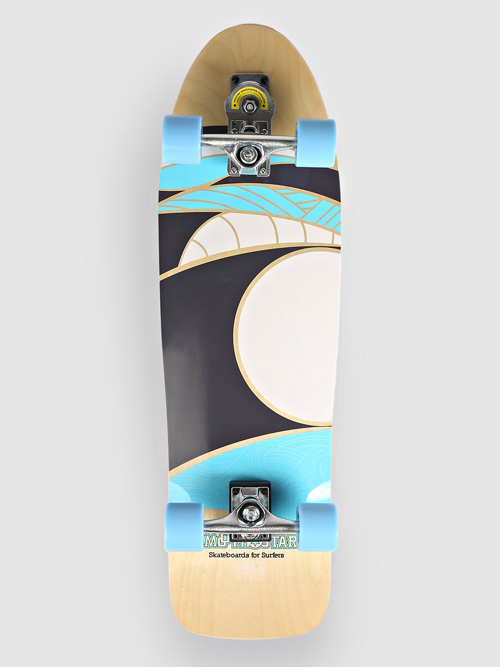 Smoothstar Manta Ray 9.8" Surfskate zwart