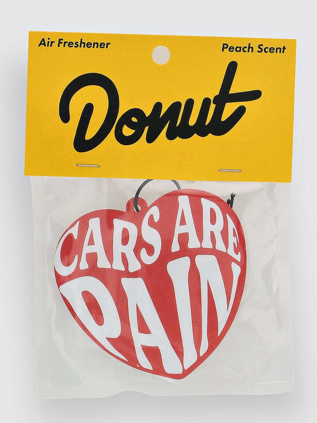 Donut Cars Are Pain Luchtverfrisser rood
