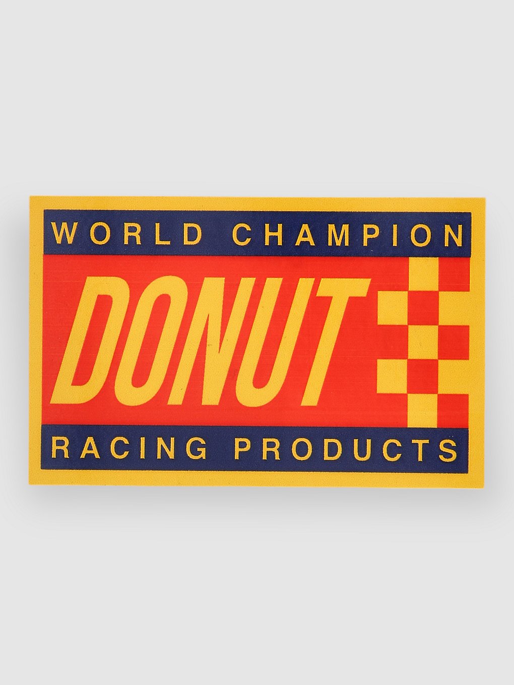 Donut World Champ Sticker rood
