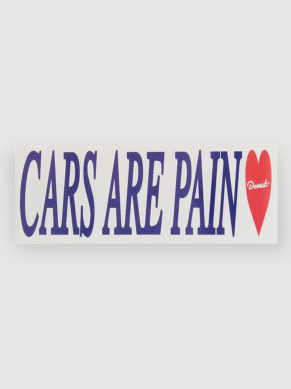 Donut Carsarepain Sticker wit