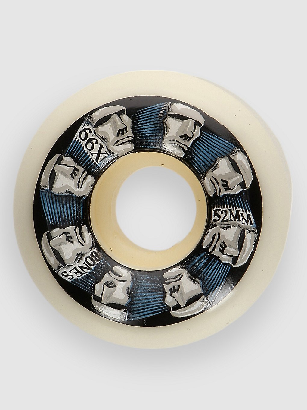 Bones Wheels Head Rush V5 Sidecut 99A 52mm Wielen wit