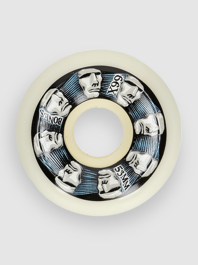 Bones Wheels Head Rush V5 Sidecut 99A 53mm Wielen wit