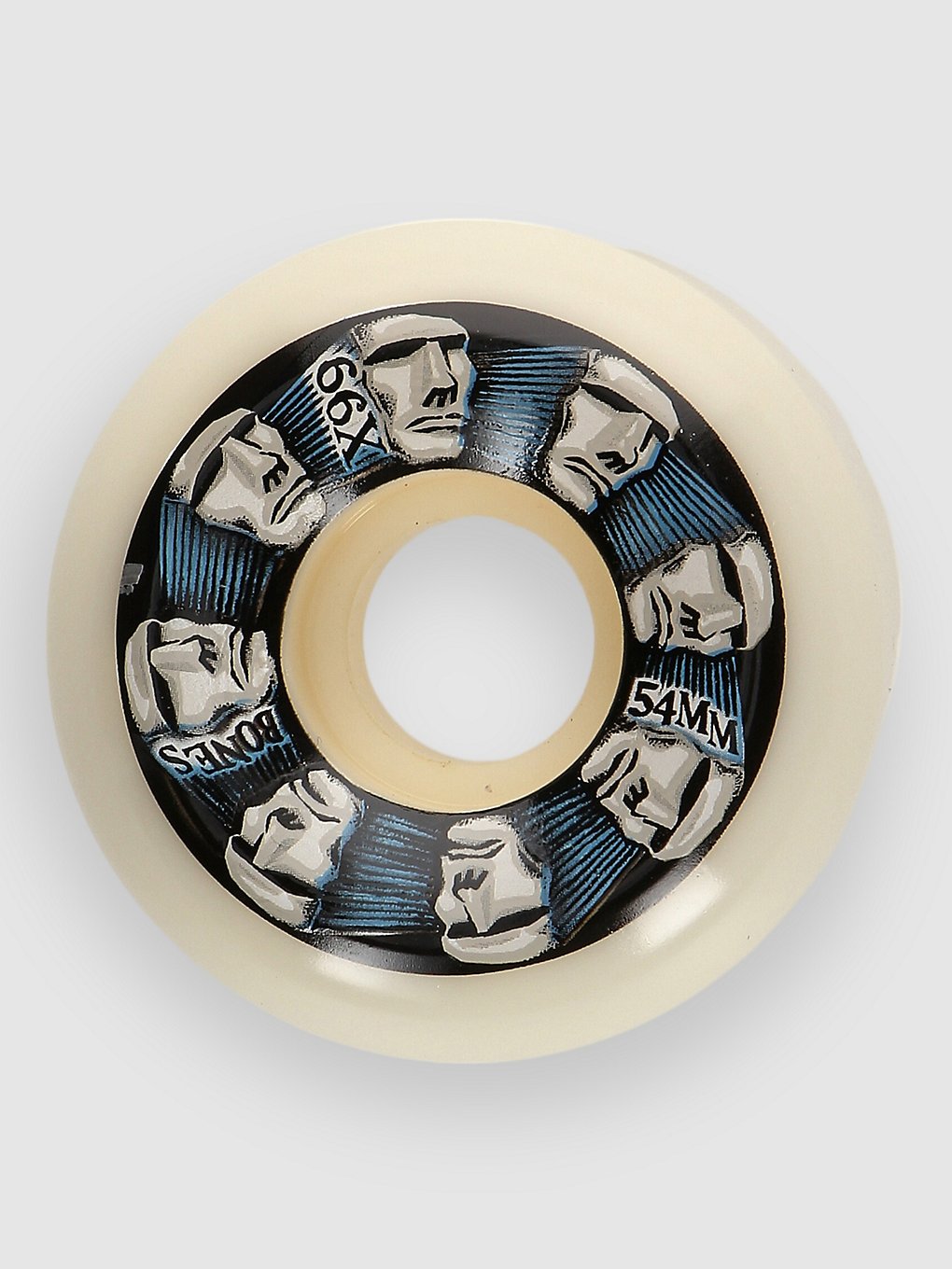 Bones Wheels Head Rush V5 Sidecut 99A 54mm Wielen wit