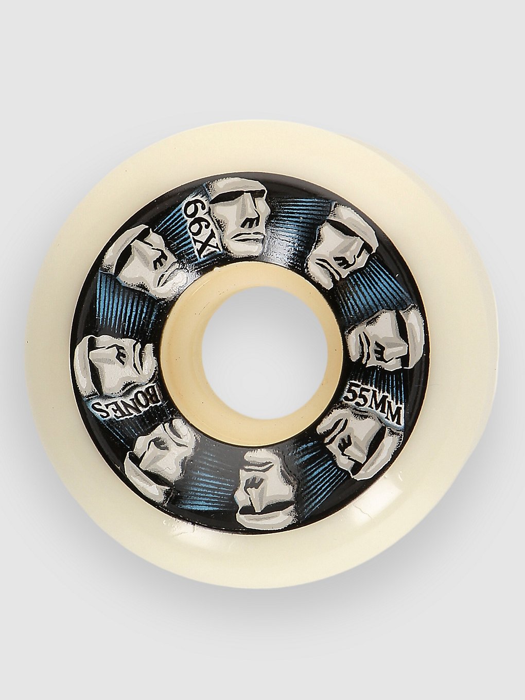 Bones Wheels Head Rush V5 Sidecut 99A 55mm Wielen wit