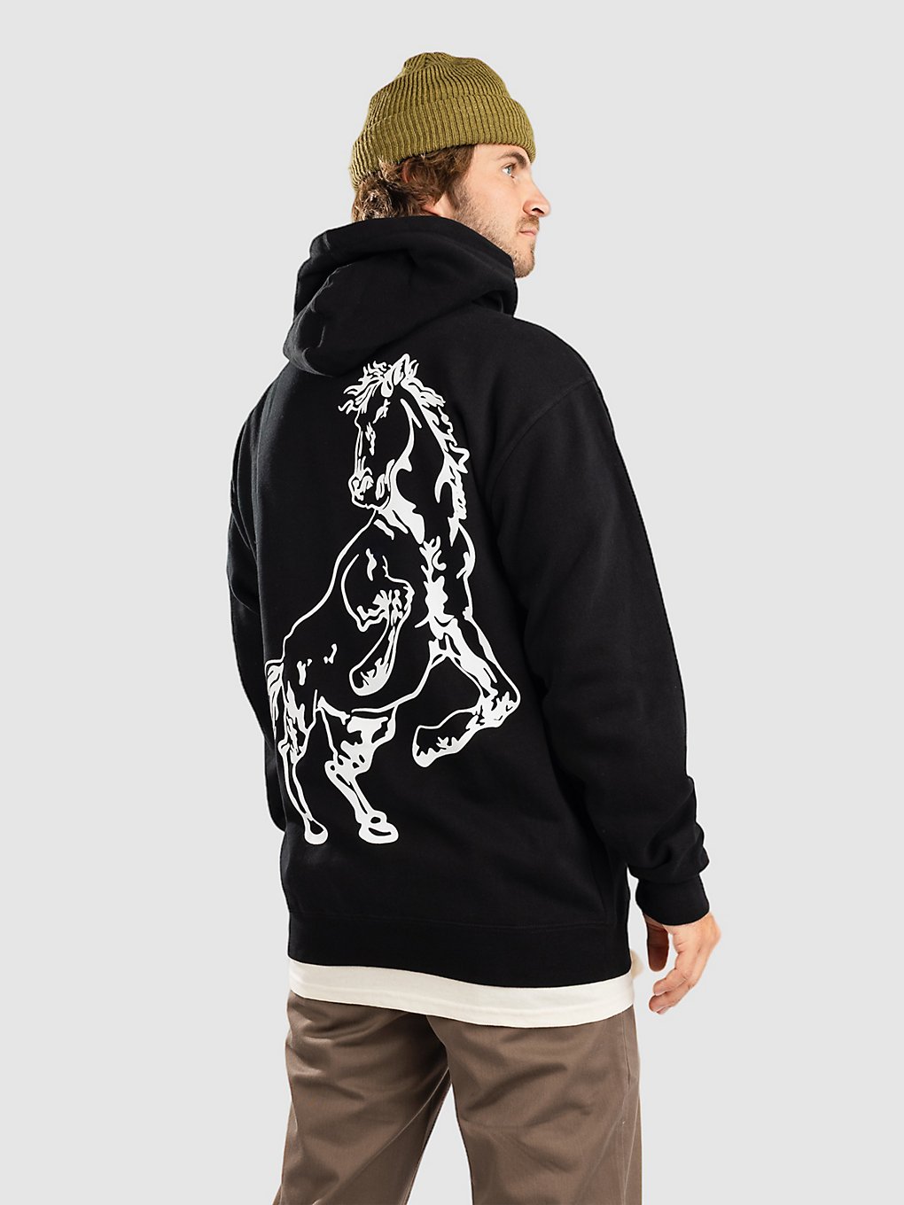 Donut Buff Horse Hoodie zwart