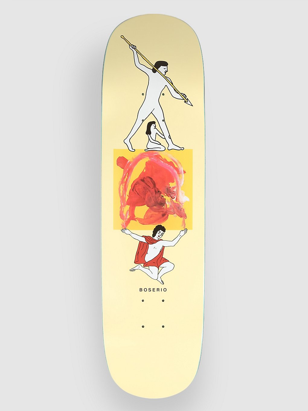 Polar Skate Nick Boserio Family P2 8.5" Skateboard deck geel