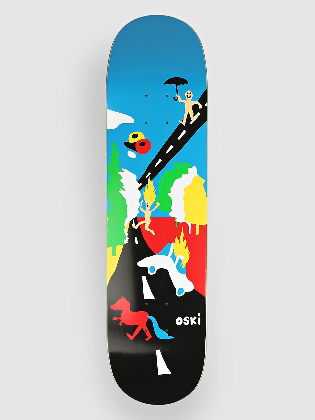 Polar Skate Oskar Rozenberg Beautiful Day 8" Skateboard deck blauw