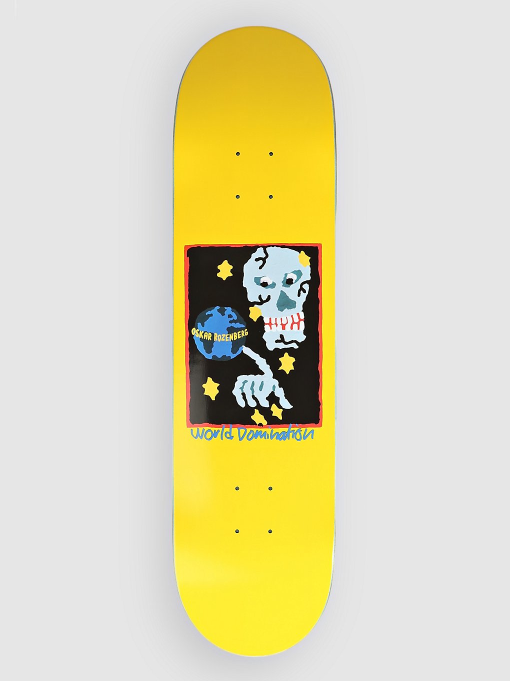 Polar Skate Oskar Rozenberg World Domination 8.125" Skateboard deck geel