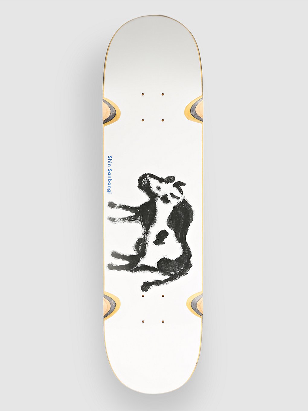 Polar Skate Shin Sanbongi Cow Devil Wheel Well 8.25" Skateboard deck wit