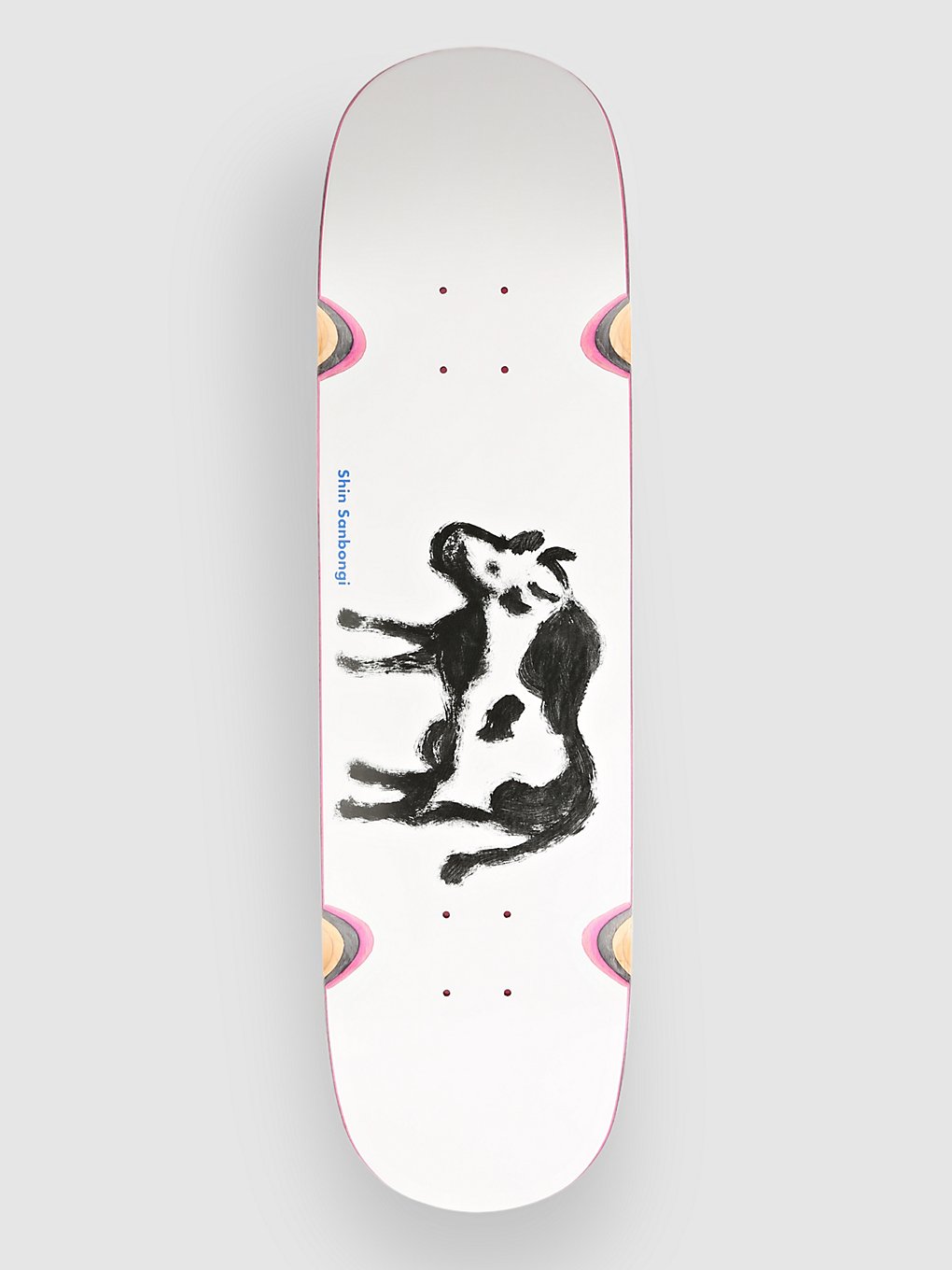 Polar Skate Shin Sanbongi Cow Devil Wheel P2 8.5" Skateboard deck wit