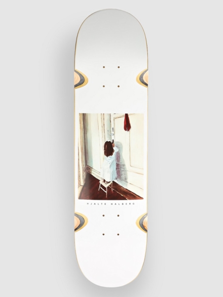 Polar Skate Hjalte Halberg Keyhole Wheel Well 8.25" Skateboard deck wit
