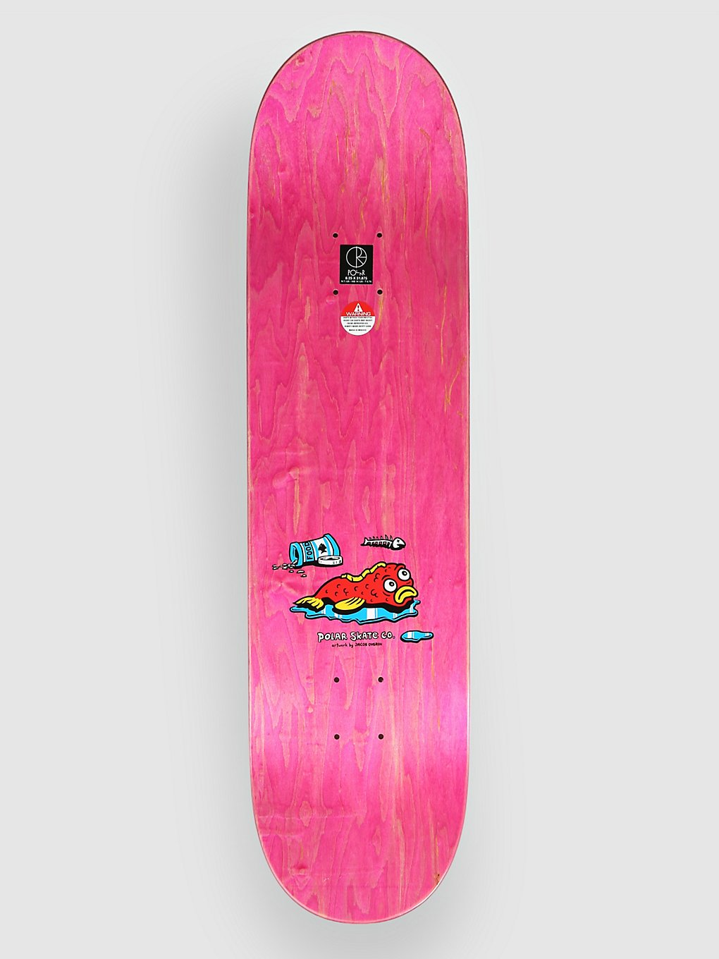 Polar Skate Dane Brady Fish Bowl 8.25" Skateboard deck roze