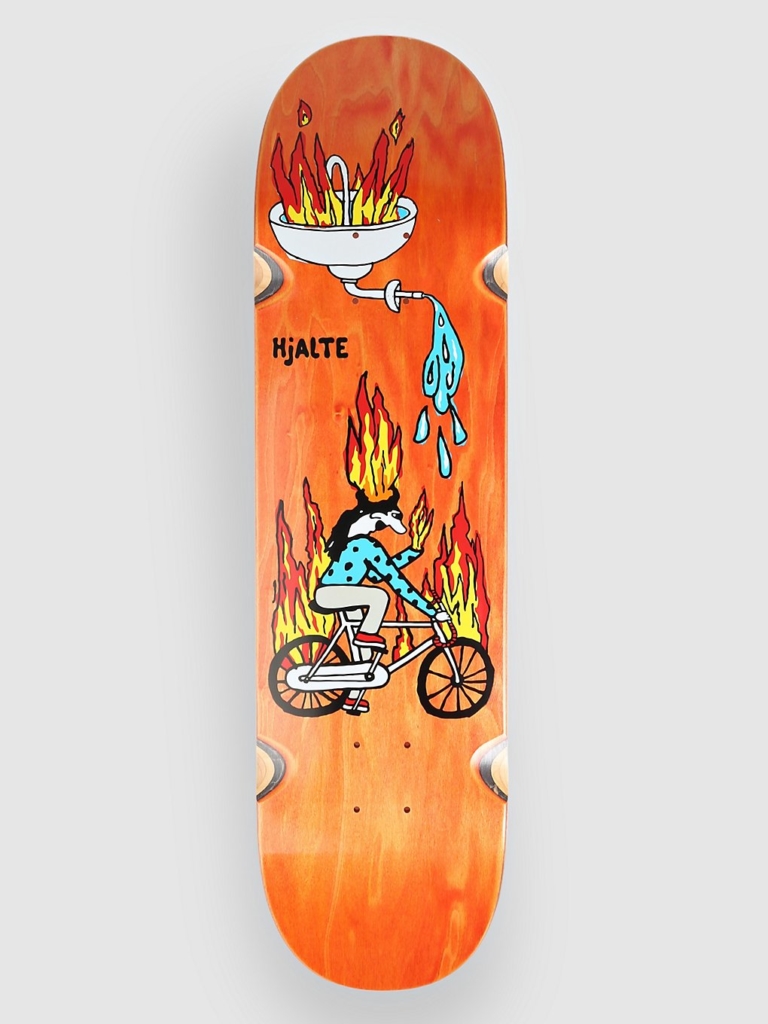Polar Skate Hjalte Halberg Fire Ride Wheel 8.25″ Skateboard deck oranje