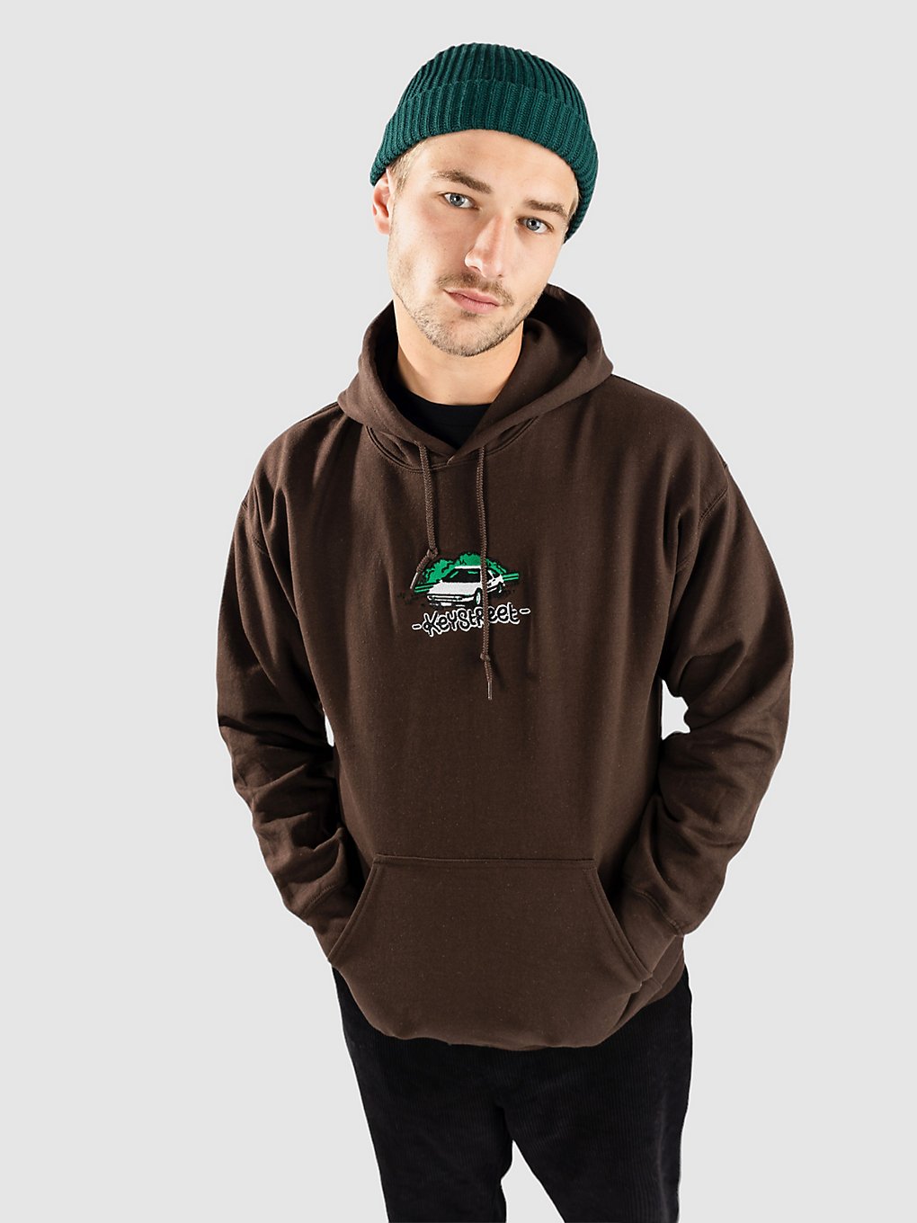 Key Street Scenic Drive Po Hoodie bruin