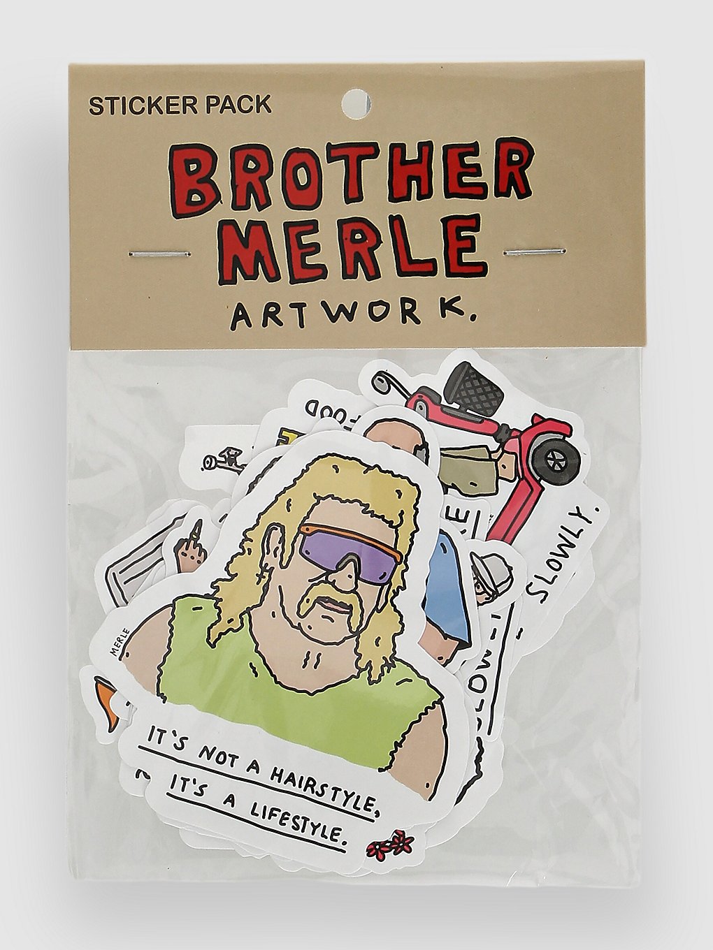 Brother Merle Logo Pack Sticker patroon