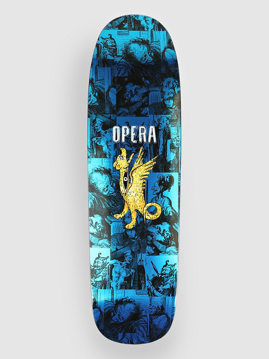 Opera Skateboards Dragon 9.125" Skateboard deck blauw