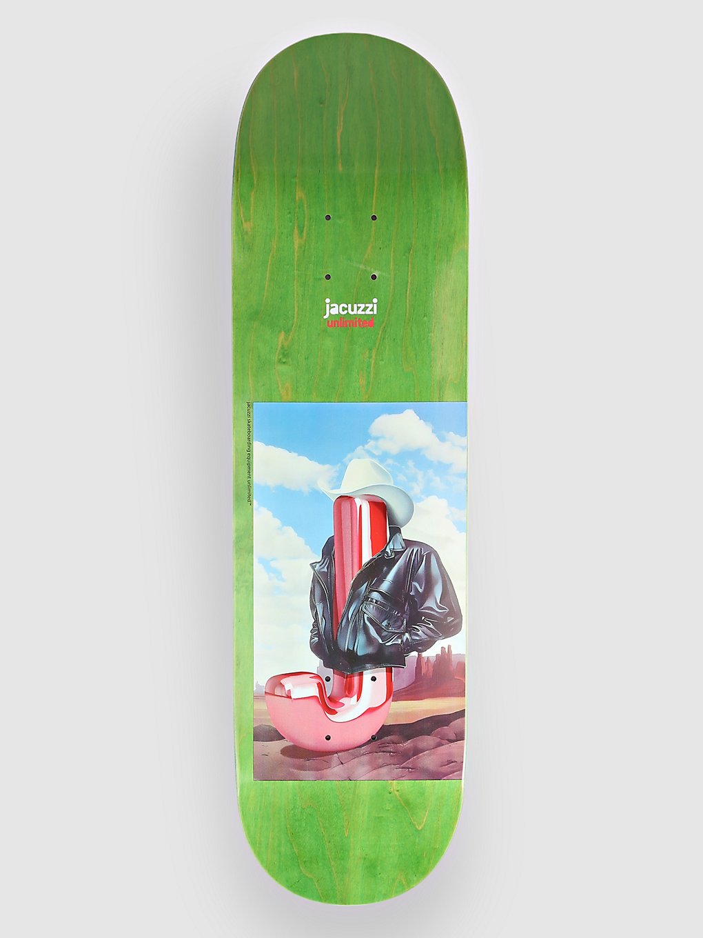 Jacuzzi Unlimited Big Ol J 8.5" Skateboard deck groen