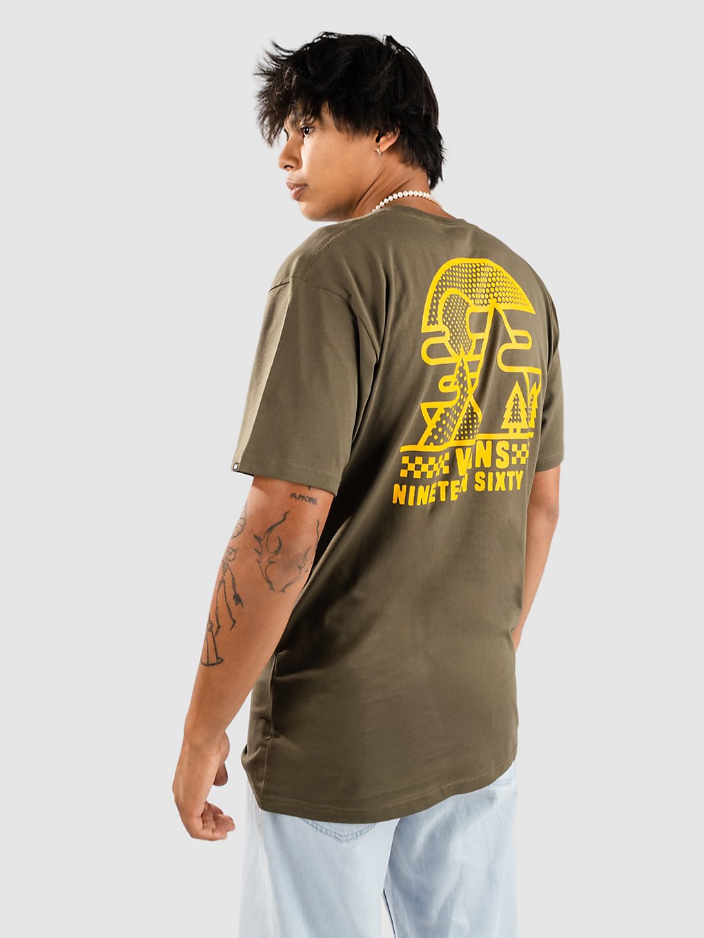 Vans Linear Mountain T-Shirt groen