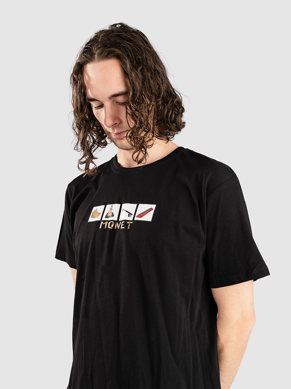 Monet Skateboards Dyi T-Shirt zwart