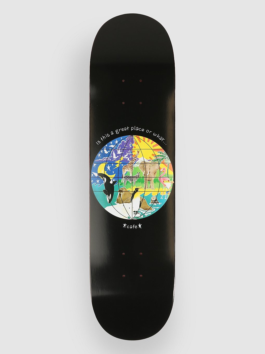 Skateboard Café Great Place 8.25" Skateboard deck zwart