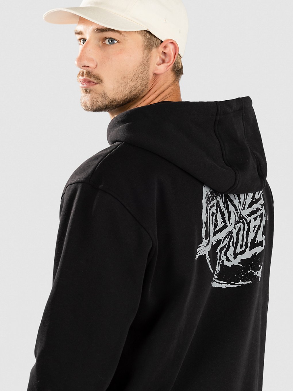 Santa Cruz Erode Dot Mono Hoodie zwart