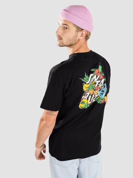 Santa Cruz Platter T-Shirt zwart