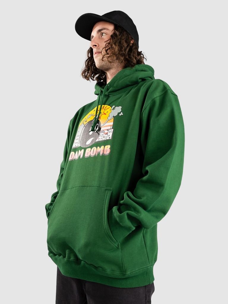 Adam Bomb City Po Hood Hoodie groen