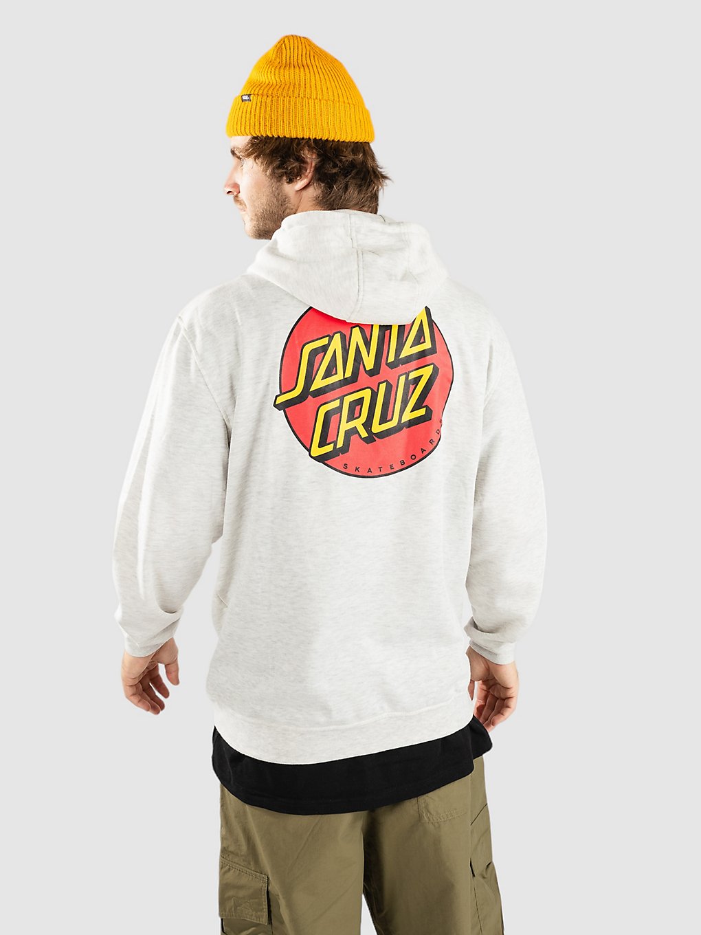 Santa Cruz Classic Dot Chest Hoodie grijs