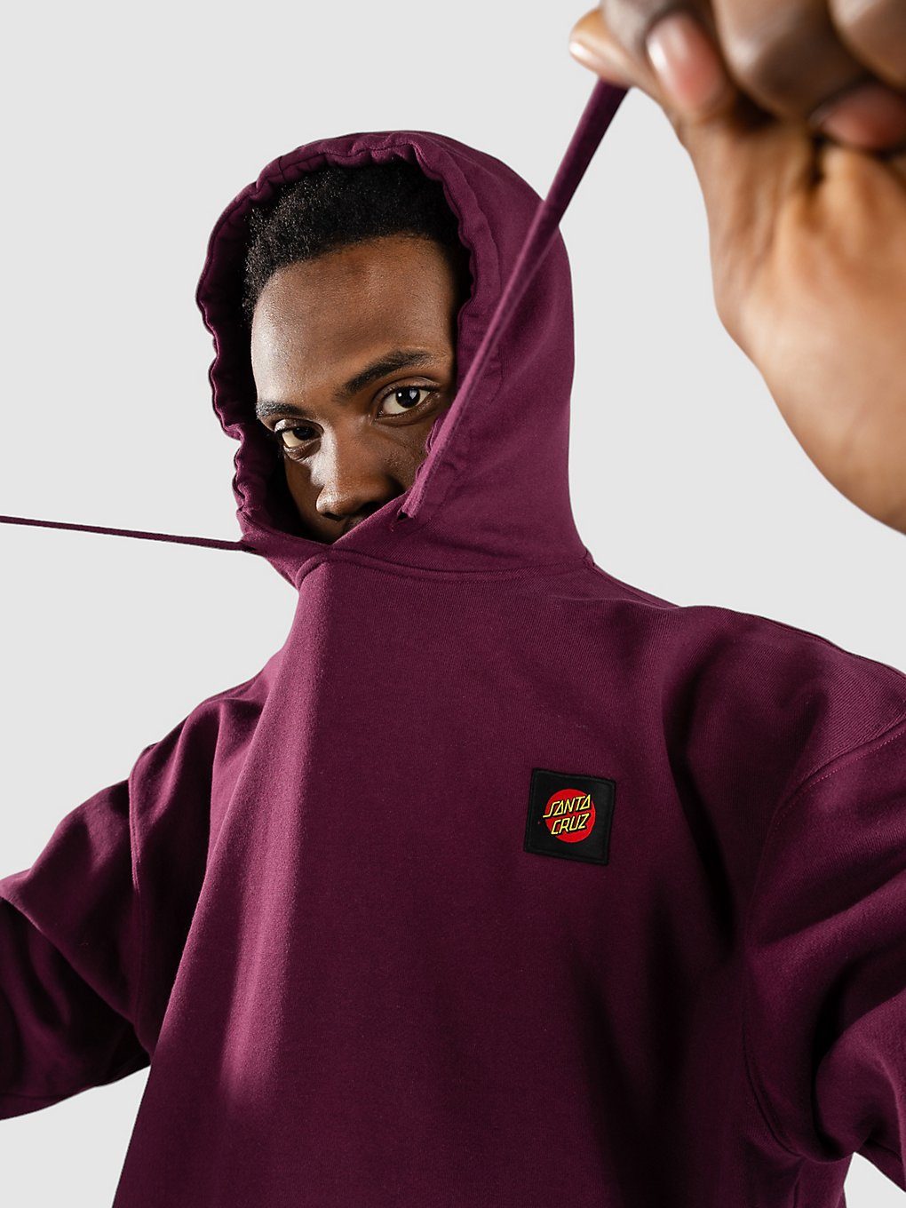 Santa Cruz Classic Label Hoodie rood