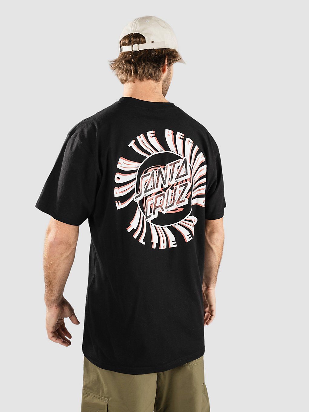 Santa Cruz Beginning Dot T-Shirt zwart