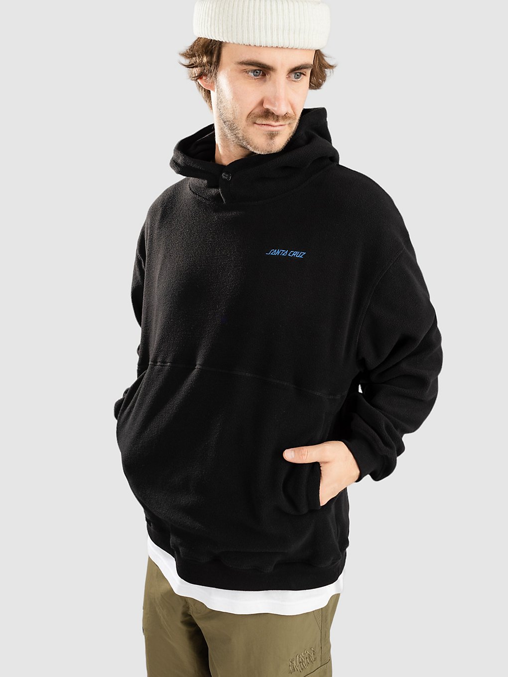 Santa Cruz Strip Polar Hoodie zwart