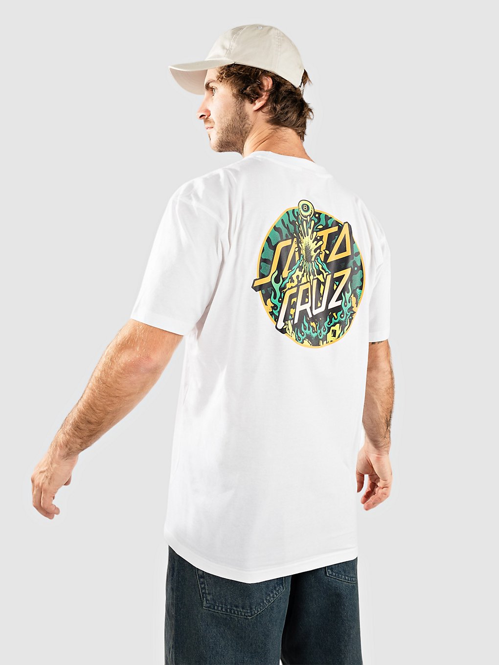 Santa Cruz Winkowski Volcano Dot T-Shirt wit