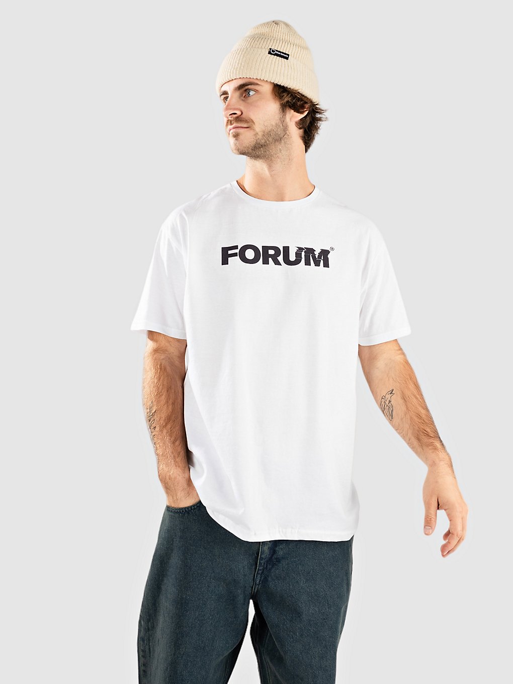 Forum Glitch T-Shirt wit