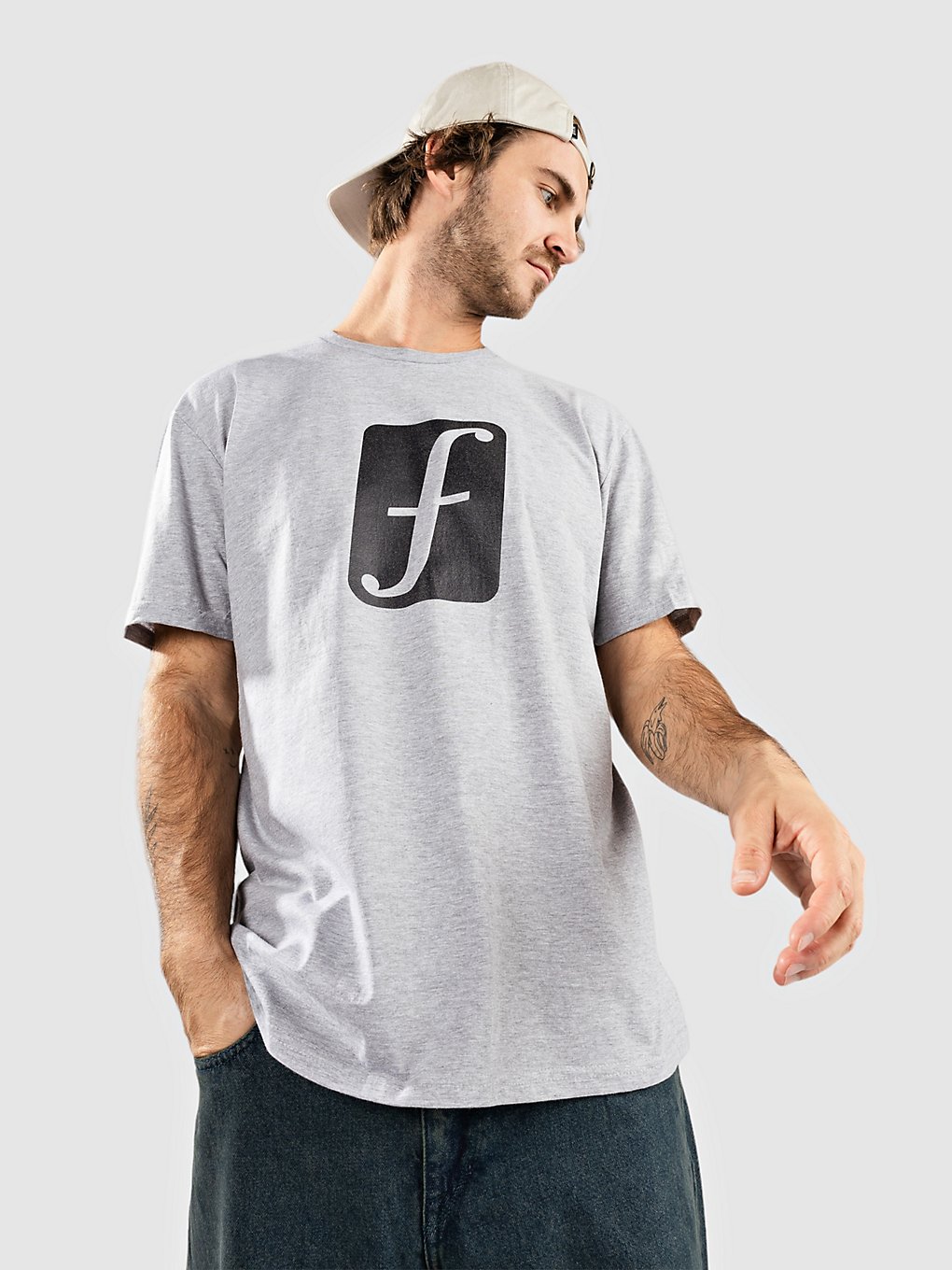 Forum F-Solid T-Shirt grijs