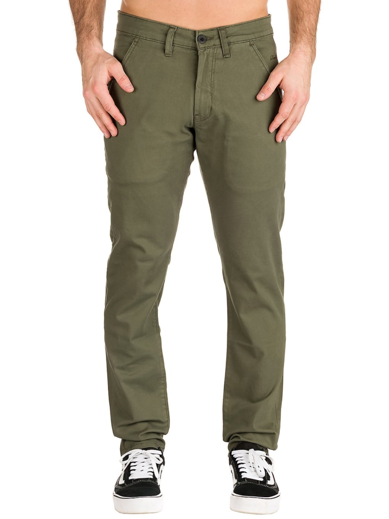 REELL Flex Tapered Chino Broek Olive
