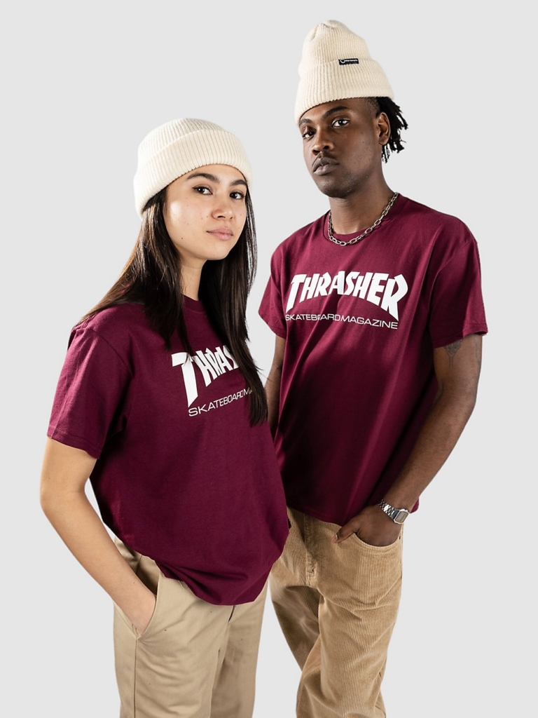 Thrasher Skate Mag T-Shirt Maroon