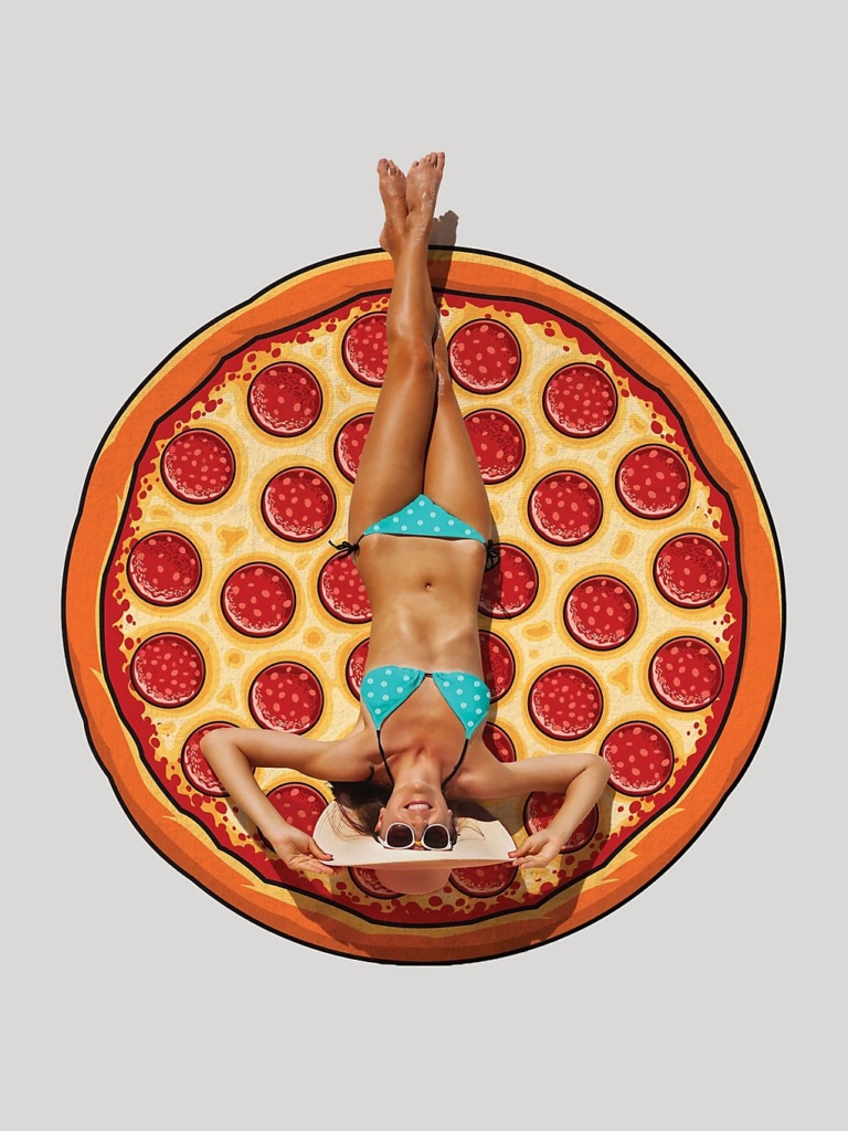 Big Mouth Toys Giant Beach Handdoek patroon Pizza