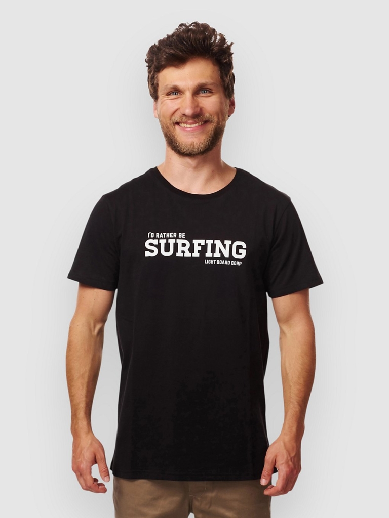 Light Rather T-Shirt Zwart